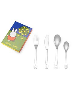 Kinderbestek 4-delig nijntje fruit rvs