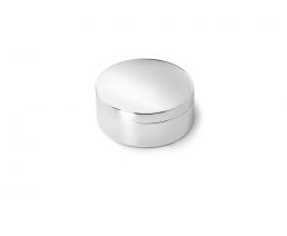 Doosje glad rond 42mm zilver kleur